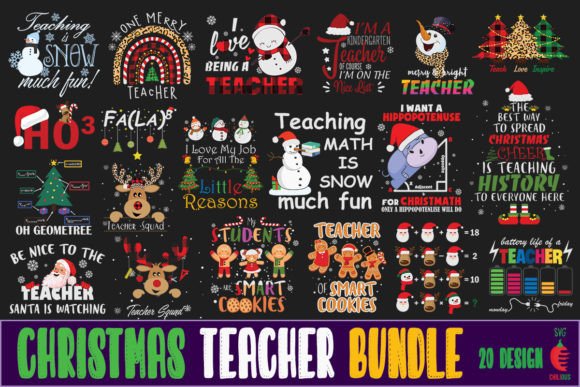 Christmas Teacher SVG Design Bundle Review