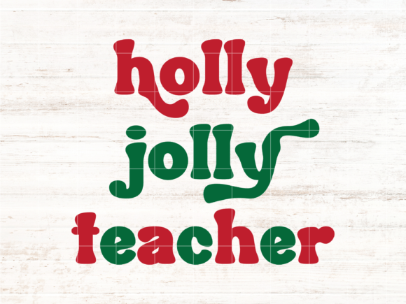 Christmas Teacher SVG - Perfect for Festive Embroidery