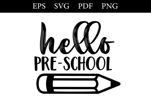 Hello PRE-School SVG Design: A Charming Addition for Embroidery Projects