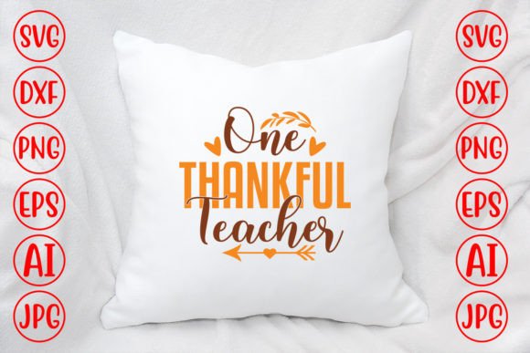 One Thankful Teacher Svg Design Review