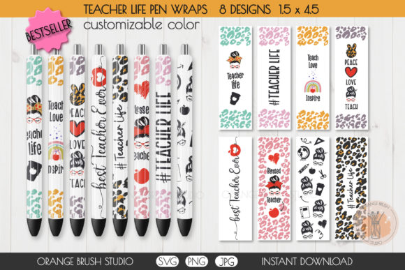 Pen Wrap Teacher SVG Bundle Waterslides Review