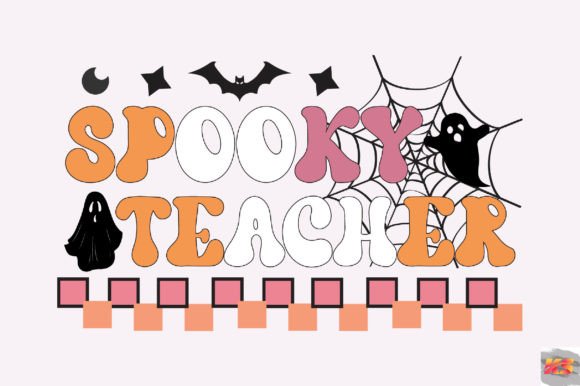 Spooky Teacher SVG for Halloween Embroidery